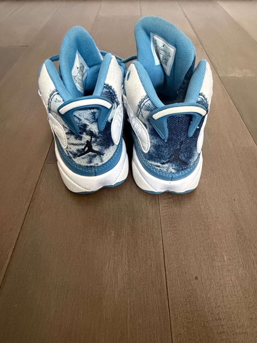 Jordan Kids Sneakers Trio - Red/Black, White/Black, Blue/White - Picture 3 of 13